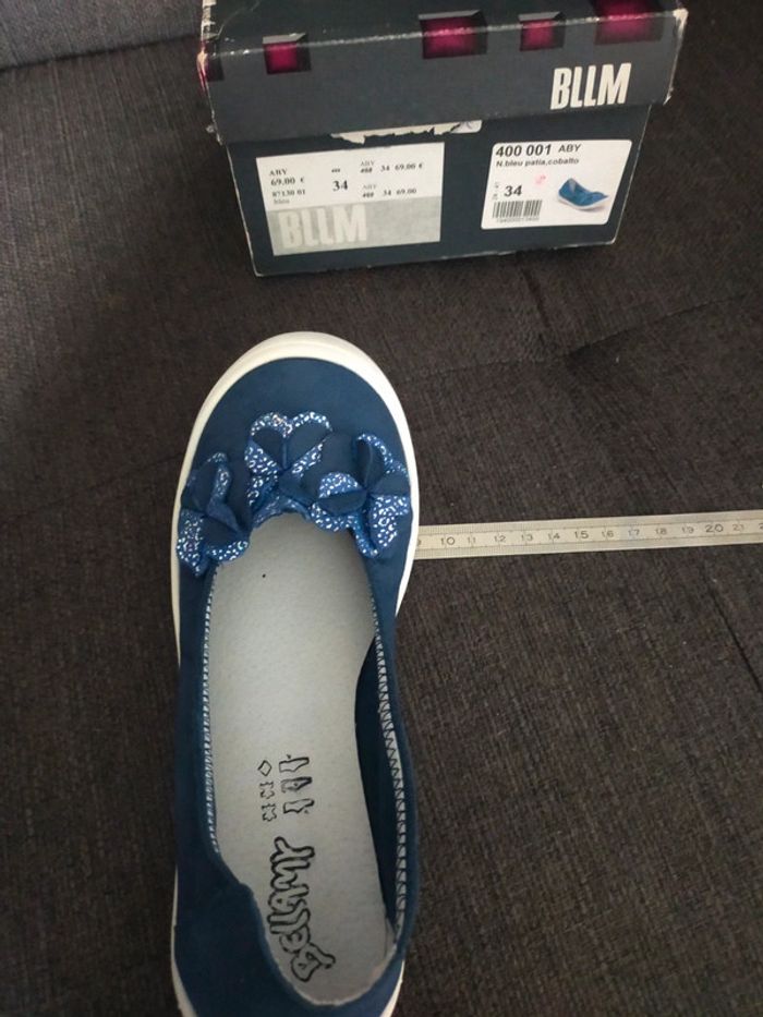 Ballerines neuves Bellamy T 34 bleu - photo numéro 12
