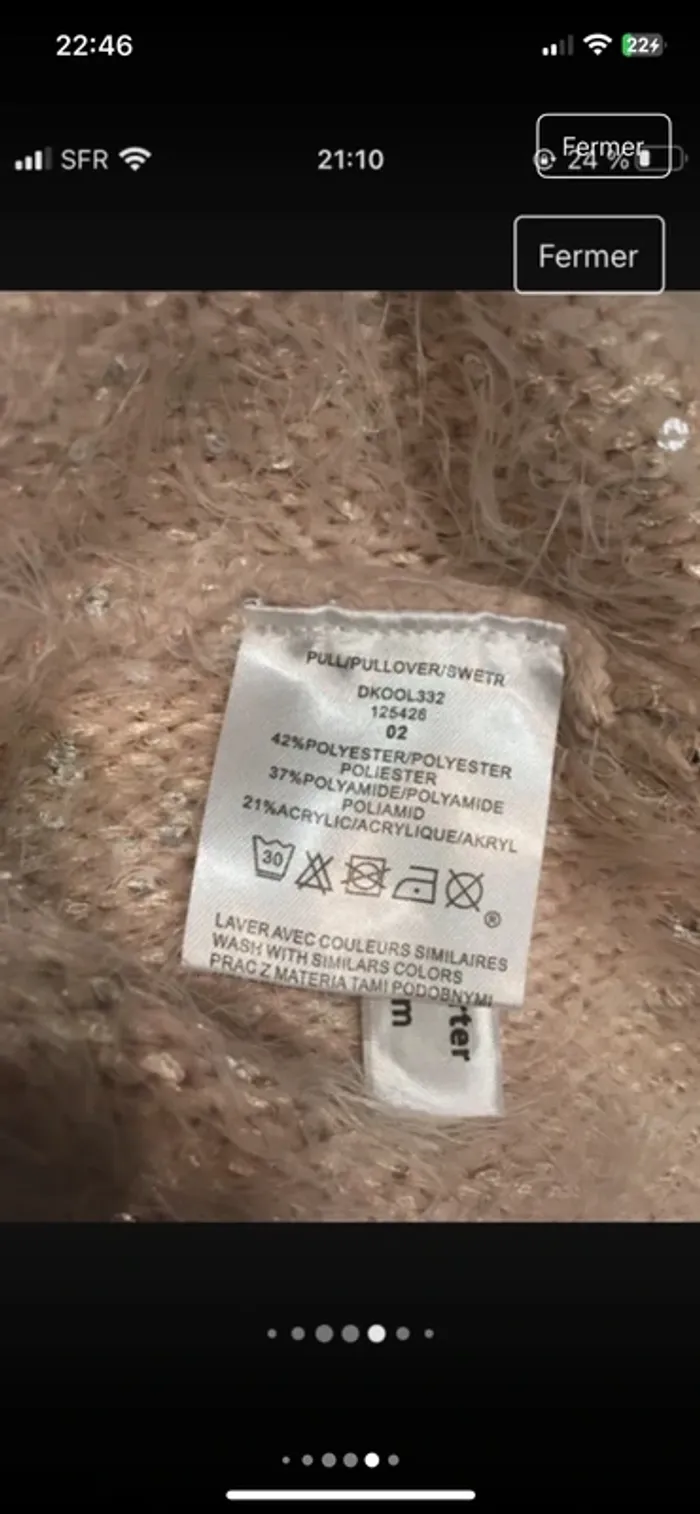 Magnifique pull En 38/40 tout doux tout chaud de marque Jacqueline Riu excellent état - photo numéro 7