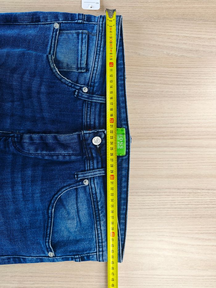 Jeans Hugo boss label vert taille 44 fr bleu vintage - photo numéro 7