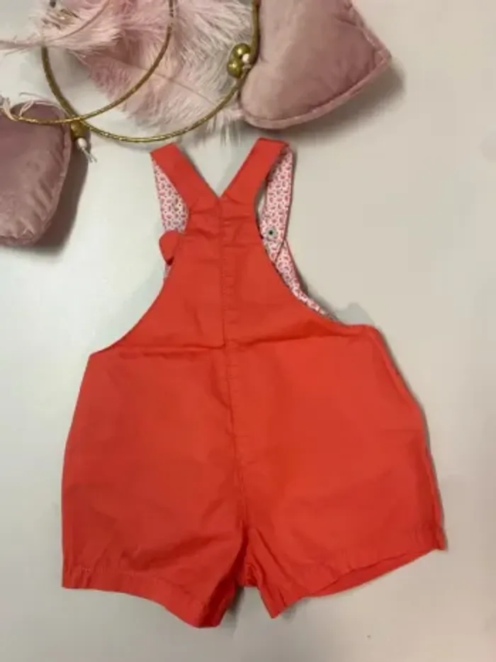 Salopette short et sa veste bébé fille - Taille 9 mois - photo numéro 2