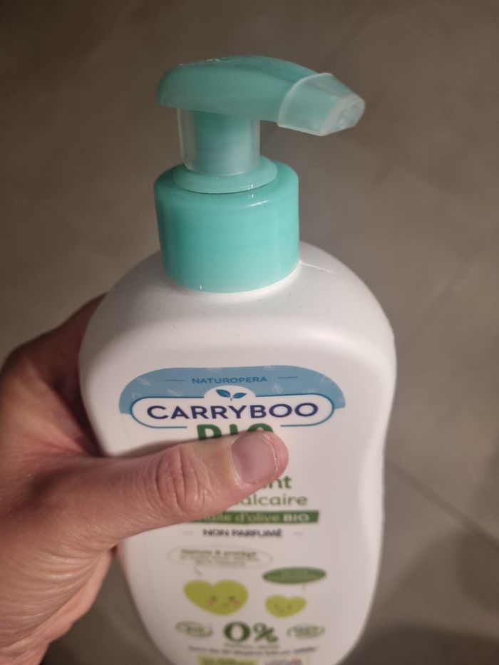 Carryboo Bioliniment Oléo-Calcaire À L'Huile D'Olive Bio Non Parfumé Flacon Pompe - photo numéro 2