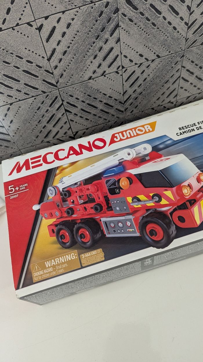 Meccano camion pompiers jeu construction - photo numéro 3