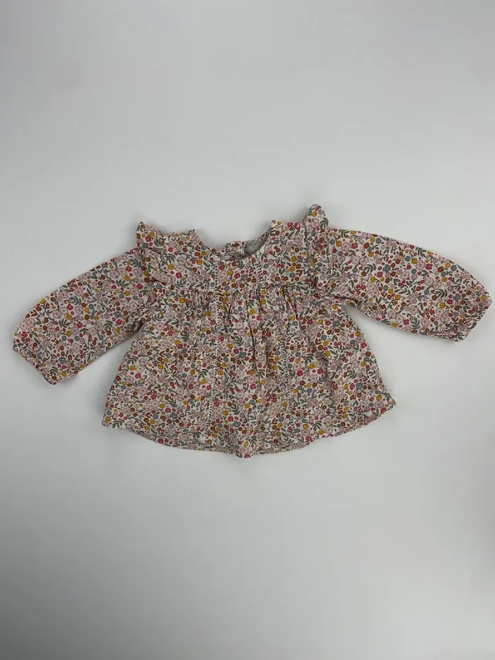 Blouse à fleurs - Primark - 0/3 mois (62cm) - photo numéro 3
