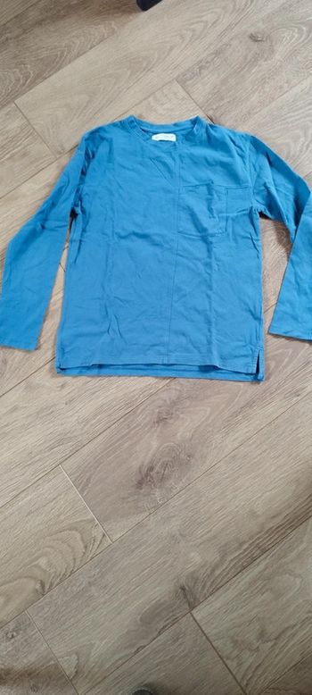 T-shirt manches longues bleu Zara - 11-12 ans
