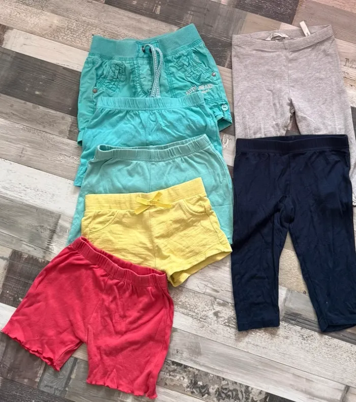 Lot short pantacourt