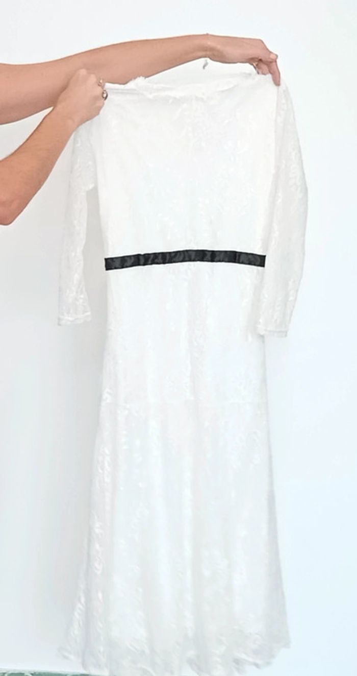 Robe longue dentelle blanche - photo numéro 10