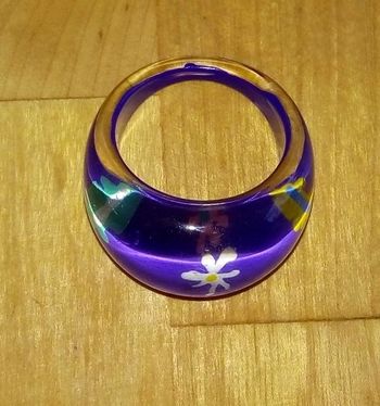 Bague fantaisie à fleurs