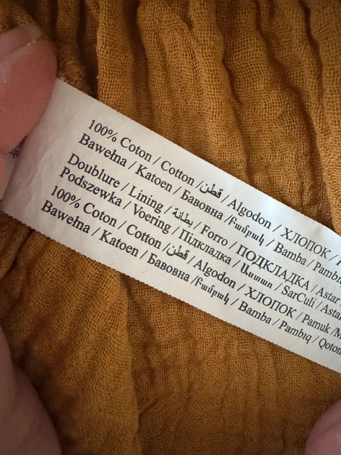 Jolie robe en lin moutarde TAO 18 mois TBE - photo numéro 7