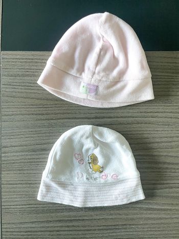 Lot de bonnets hiver Disney taille 1-3 mois pour bébé fille 