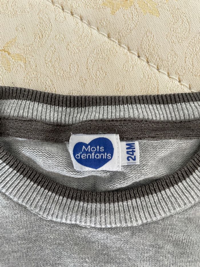 Pull rayé gris - photo numéro 4