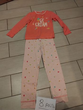 Pyjama léger fille taille 8 ans