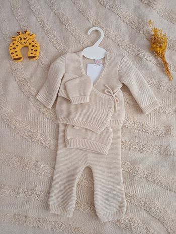 Ensemble naissance complet beige