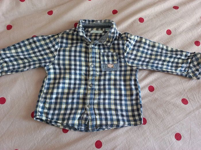 Chemise à carreaux 23 mois Obaibi - photo numéro 2