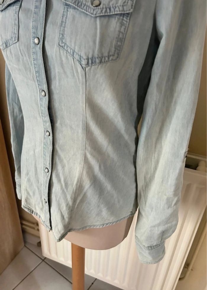 Chemise en jean, bleue, Only - photo numéro 5
