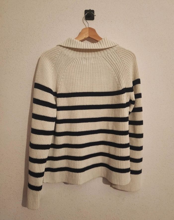 Pull marin H&M – col montant zippé – taille M – très bon état - photo numéro 6