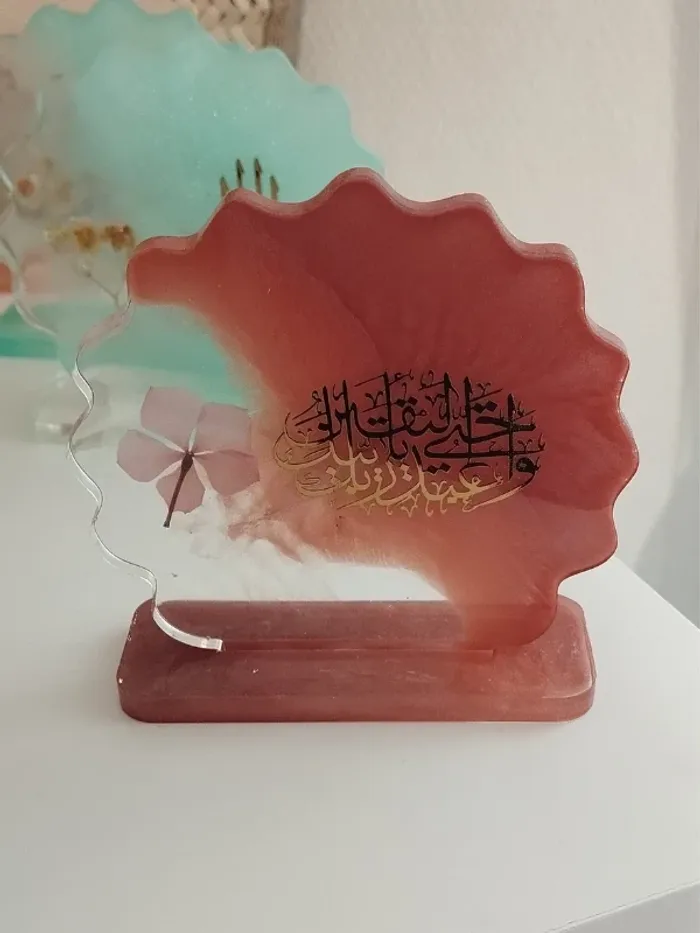 idée cadeau ornement bureau coiffeuse couvre tasse en résine abr007