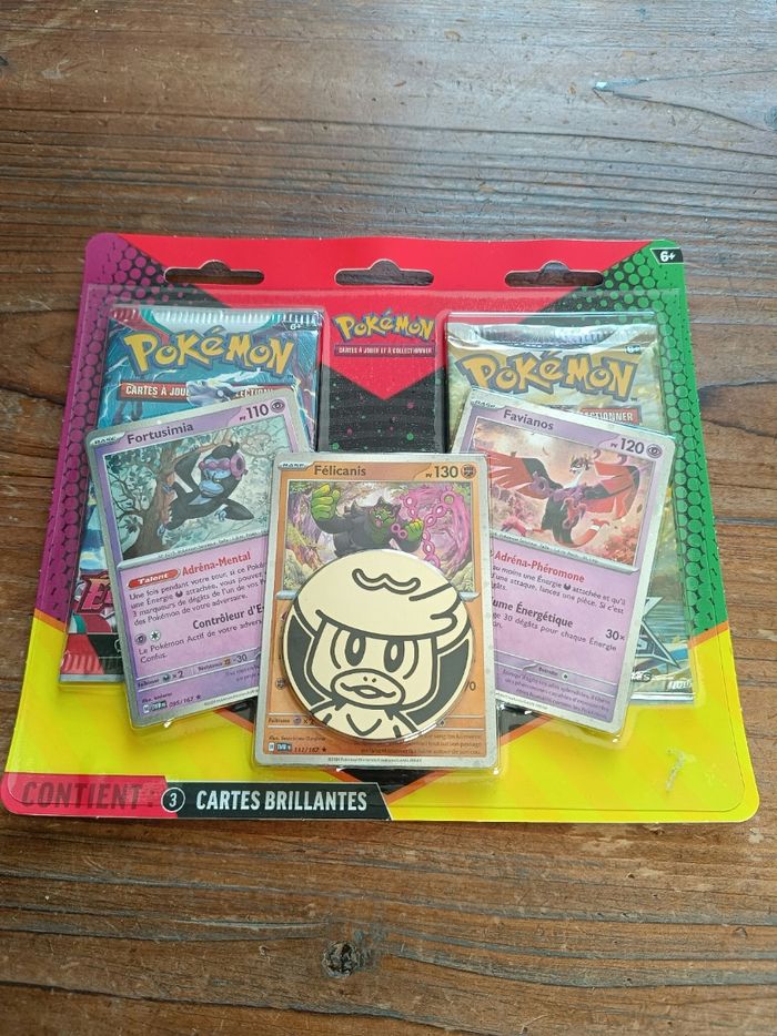 Pokémon - Duo Pack booster mars 2025 Felicanis, Fortussima et  Favionos EV1 EB09 - photo numéro 3