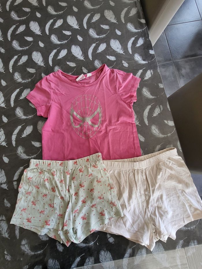 Pyjashort fille dépareillé