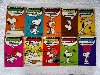 Lot de 10 livres snoopy vintage