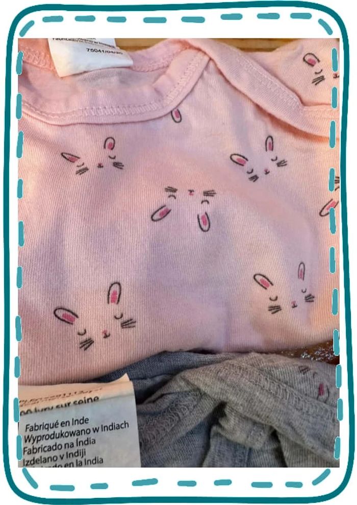 Lots de 5 bodies 3mois - photo numéro 4