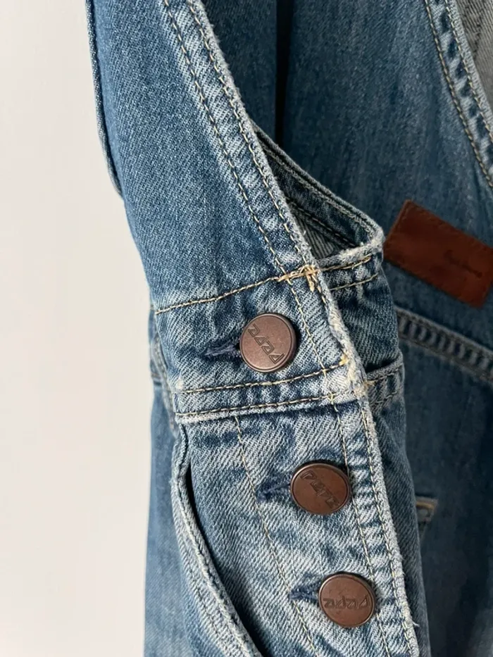 Superbe salopette longue en jean denim 100% coton Pépé Jeans London taille XS - photo numéro 10