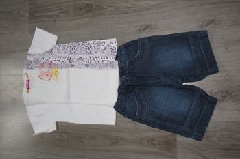 ENSEMBLE 2 PIÈCES GARÇON : TEE SHIRT MC + SHORT "CLAYEUX" - 6 ANS - n°09