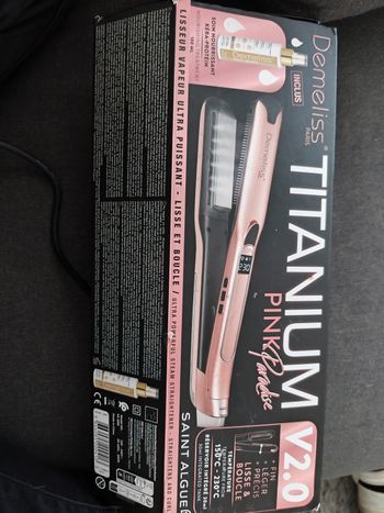 Lisseur vapeur titanium demeliss