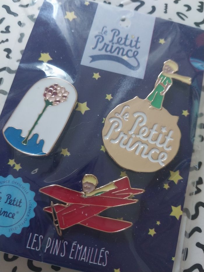 Set 3 pin’s émaillés – Le Petit Prince – Neuf sous blister - photo numéro 2