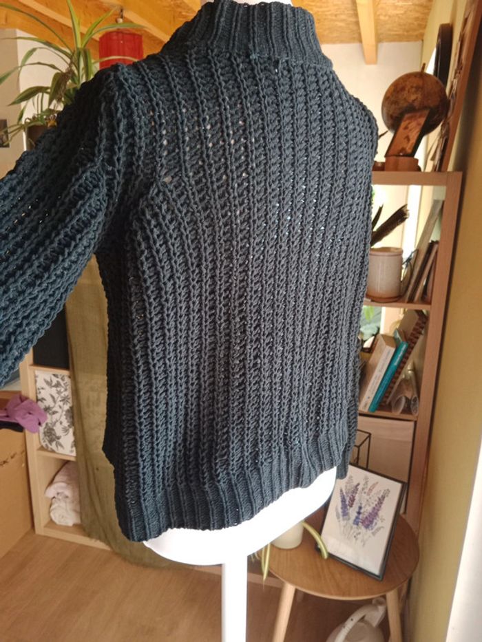 Pull grosse maille ajourée - photo numéro 4