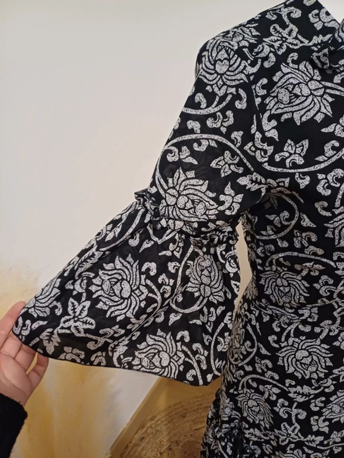 Robe noire chic à motifs Influencer taille S 36 - photo numéro 3
