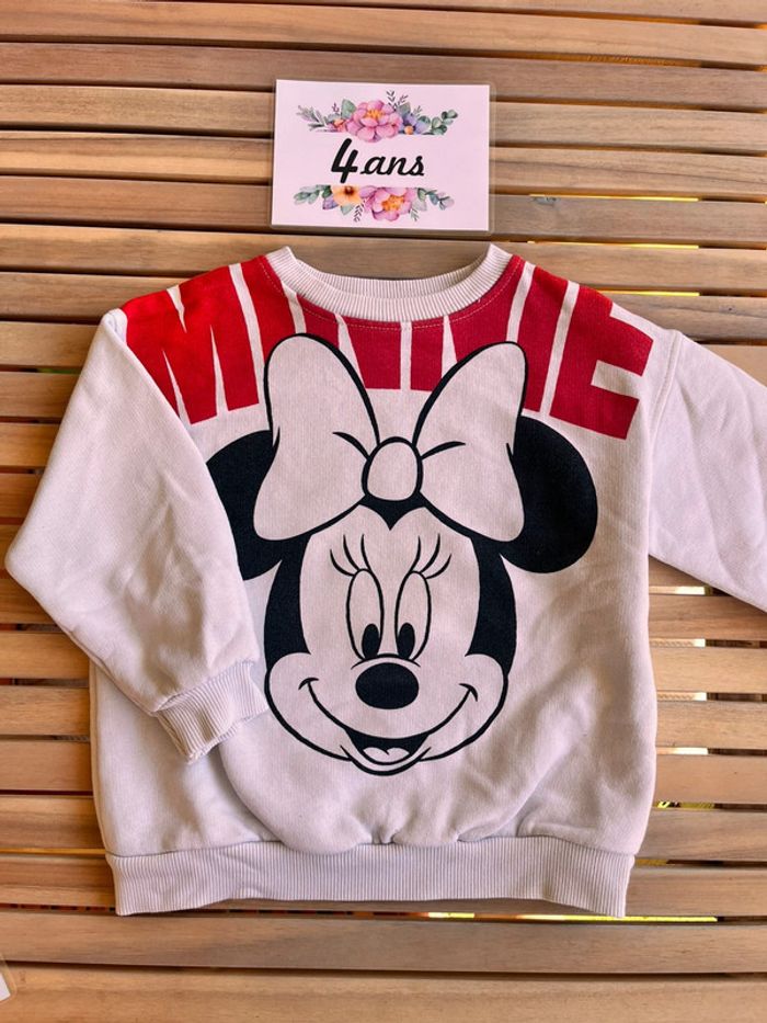 Sweat col rond Minnie Zara 4 ans