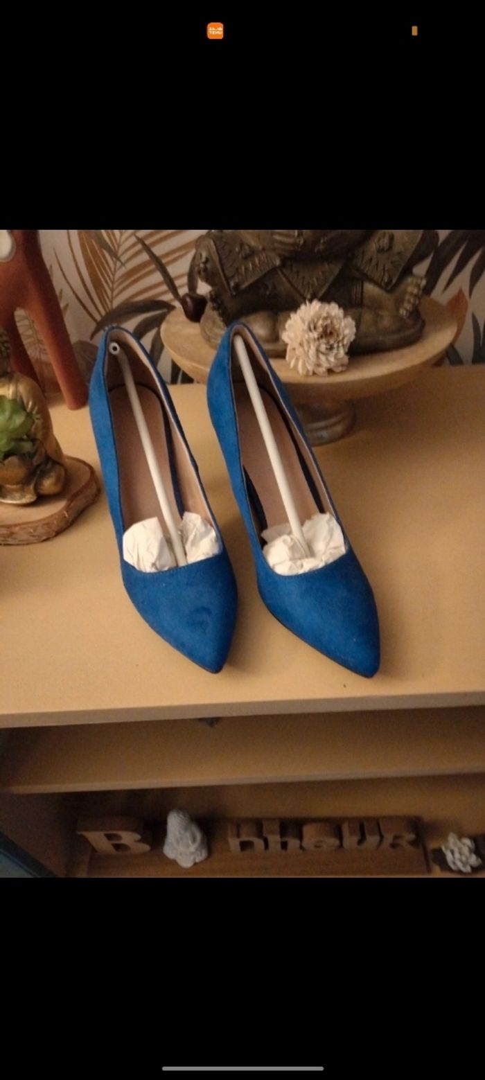 Escarpins bleus