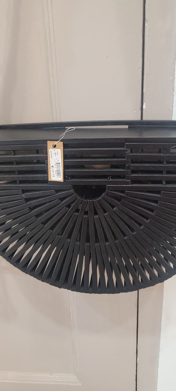 Sac demi lune bambou et macramé Neuf - photo numéro 3