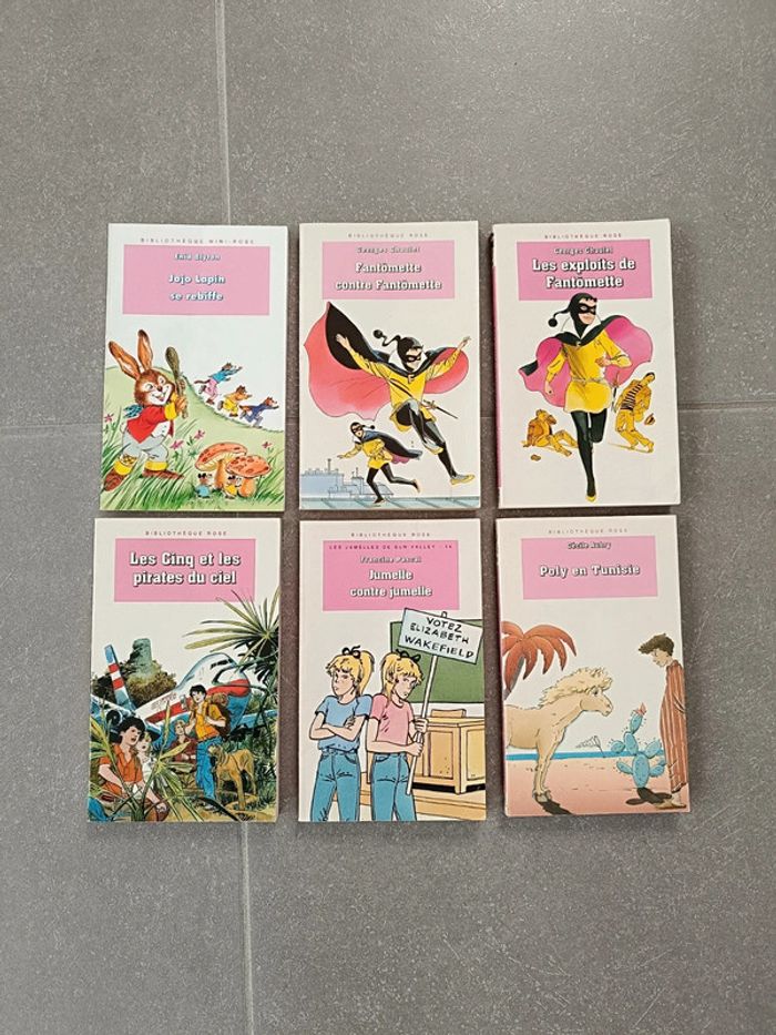 Lot de 6 livres Bibliothèque Rose