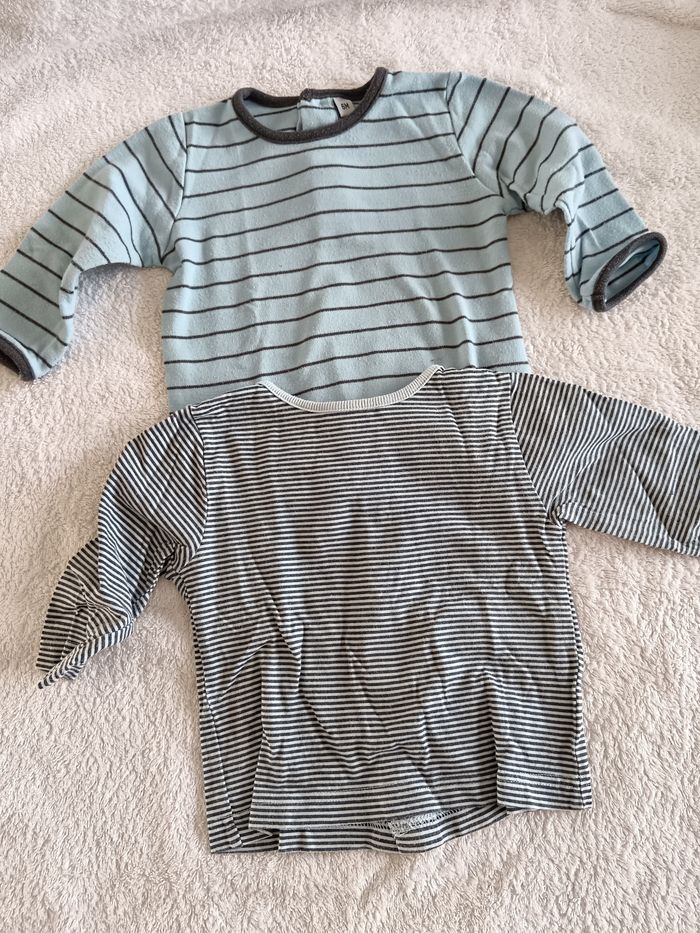Lot tee-shirt manches longues 6 mois - photo numéro 2