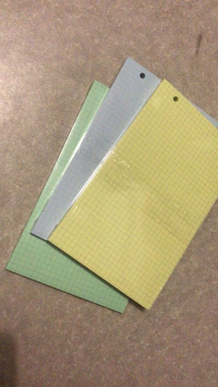 Lotsde 3 paquet de feuille bristol neuf