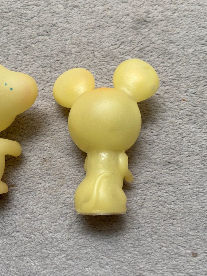 Lot de 2 anciennes figurines vintage luminou éléphant et lapin - photo numéro 6