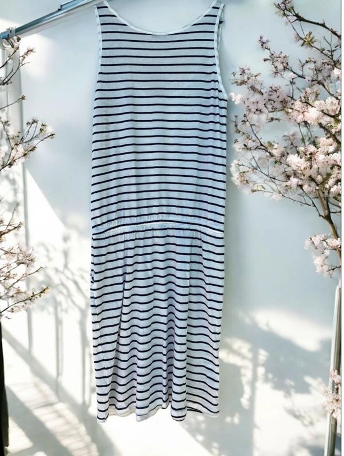 🎀 Robe Rayures marinière noire et blanche neuve,femme taille 38/40🎀 - photo numéro 2
