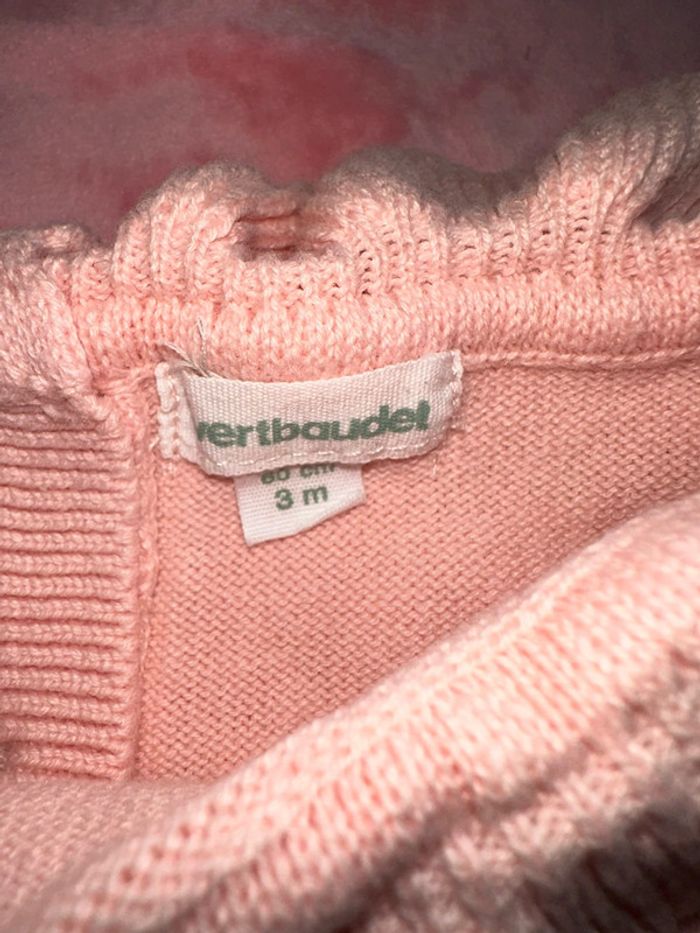 Pull col Claudine saumon - photo numéro 2