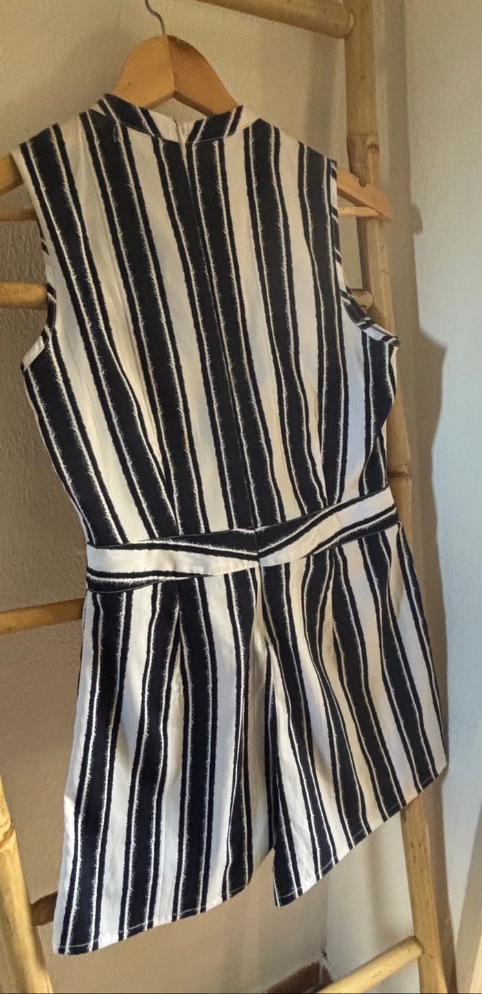 Combi short a rayure bleu et blanche - photo numéro 3