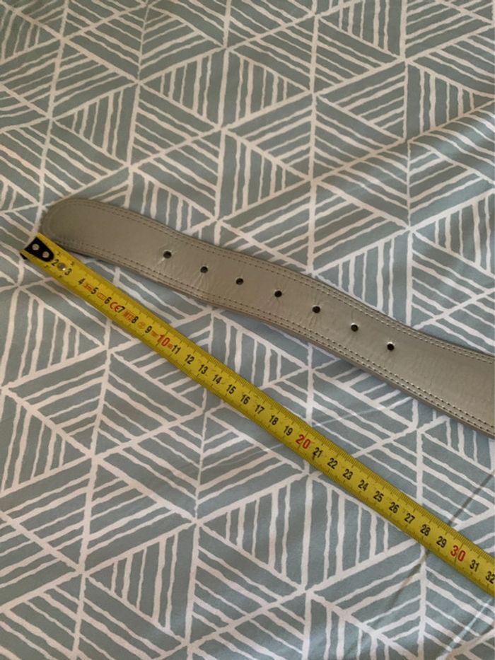 Ceinture large ceinturon argenté - photo numéro 3