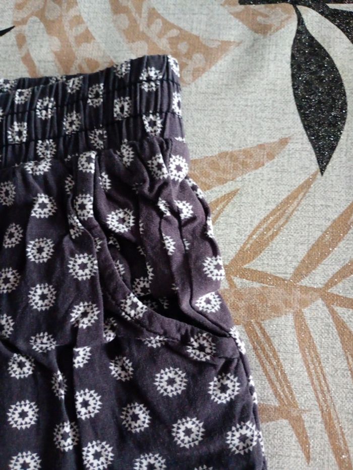 Pantalon fin été gris motif étoile fille 6 ans Gémo - photo numéro 4