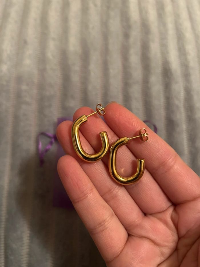 Boucles d’oreilles en acier inoxydable - photo numéro 7