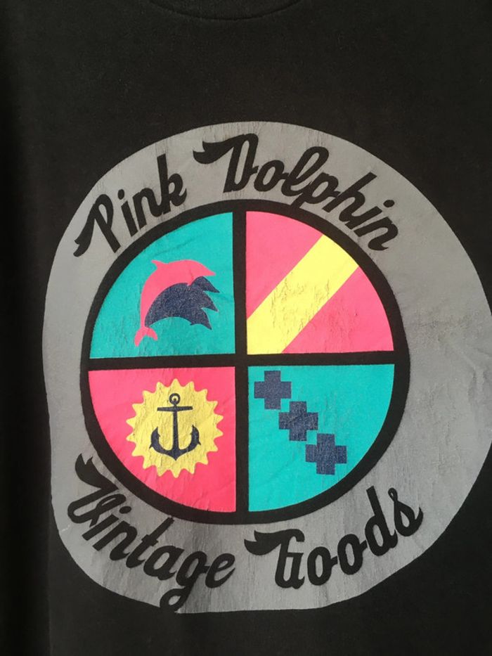 T-shirt noir Pink Dolphin XXL - photo numéro 4