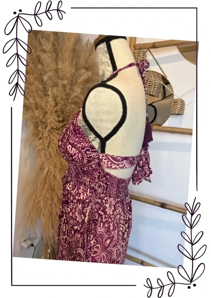 Robe longue chic fluide d’été fleuri - photo numéro 5