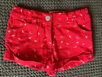 Short jeans rouge