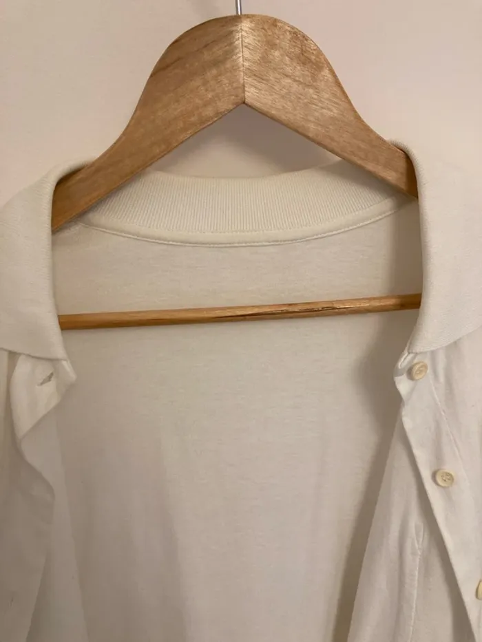 Veste chemise blanche coton taille 38 - photo numéro 4