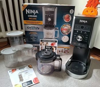 Ninja Creami Deluxe NC501EU - Noir/Argent, 3 bacs inclus