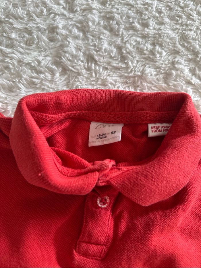 Polo rouge 18/24 mois - photo numéro 3