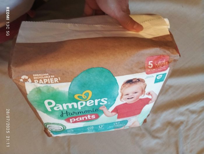 Couches Pampers Harmonie pants taille 5 - photo numéro 4